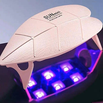 Лампа для манікюру UV/LED, 6Вт, XL-258, Рожева / Лампа для нігтів / Лампа для сушіння нігтів