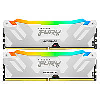 Модуль памяти для компьютера DDR5 32GB (2x16GB) 7600 MHz Renegade RGB White XMP Kingston Fury (ex.HyperX)