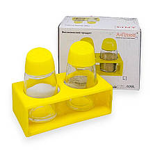 Набір для спецій A-Plus 1712 сіль+перець на пластиковій підставці