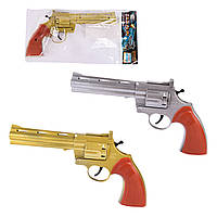 Пистолет под пистоны F4 (144шт) 2 цвета. в пакете 14.5*28 см, р-р игрушки 23 см