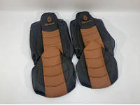 Набор чехлов для сидений RENAULT RANGE T460 E6 чёрно-коричневого цвета