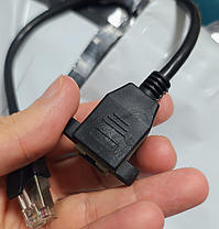 ОЧЕНКА! Кабель перехідник з'єднувач LAN RJ45 Male — RJ45 Female 8 Pin (30 см), фото 3