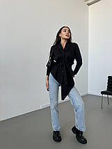 Сорочка-туніка з тонкого котону, яка має дуже легко та жіночно великі розміри, фото 2