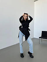 Сорочка-туніка з тонкого котону, яка має дуже легко та жіночно великі розміри, фото 5