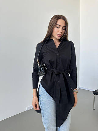 Сорочка-туніка з тонкого котону, яка має дуже легко та жіночно великі розміри, фото 1