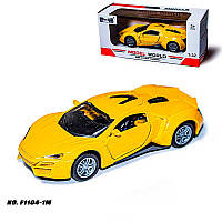 Машинка Tian Du model WORLD F1104-1M yellow свет, звук F1104-1M yellow