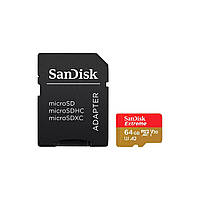 Карта памяти SanDisk 64GB microSD class 10 UHS-I Extreme For Action Cams and Dro