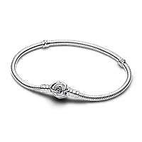 Срібний браслет для намистин Pandora Пандора  "Квітуча троянда" 593211C00