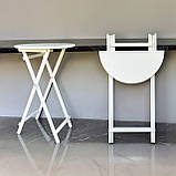 Барний Круглий Високий Розкладний Стіл Для барів Ресторанів або Кафе Власне виробництво Дерево, фото 4