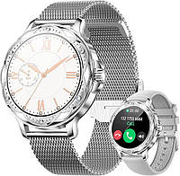 Умные часы для женщин Smart Watch CF12 Стильные смарт-часы с монитором сердечного ритма, Фитне-трекер