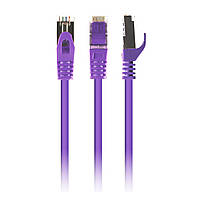 Патч-корд 5м S/FTP Cat 6A CU LSZH violet Cablexpert (PP6A-LSZHCU-V-5M)(1836429570756)