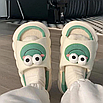 Тапочки домашні, лляні тапочки жаби унісекс мають гнучку підошву заввишки 4 см 37р 22.8см стопа, фото 4