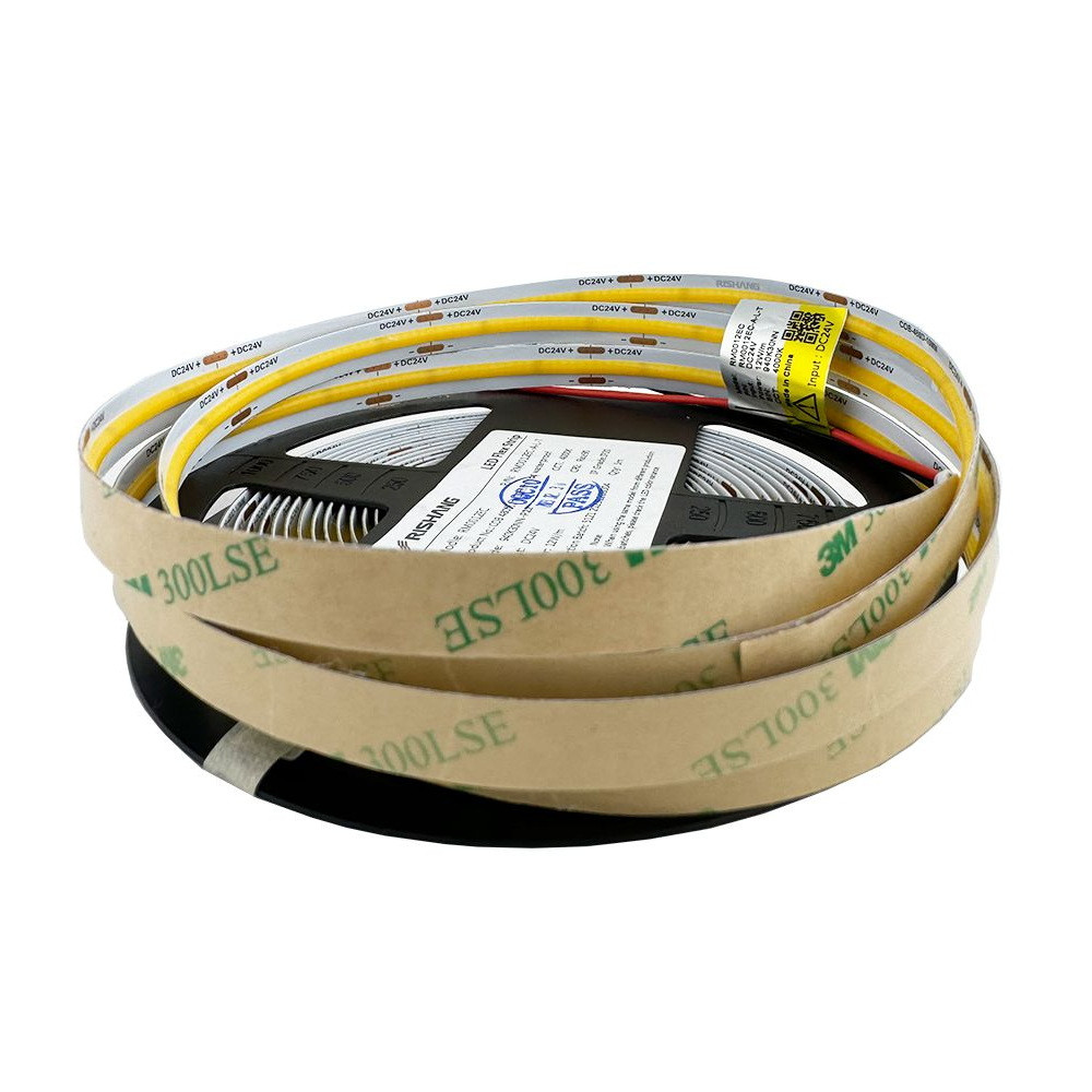 Світлодіодна стрічка RISHANG RM0012EC-A-L-T 4000K COB 24V 480 led/m 12W 1140Lm IP20 CRI90
