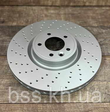Диск гальмівний передній R1 CONCEPTS CARBON GEOMET перфорація для LR RR LR016176  380/34