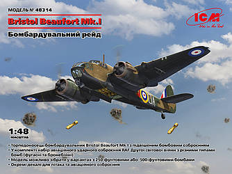 Bristol Beaufort Mk.I. 1/48 ICM 48314