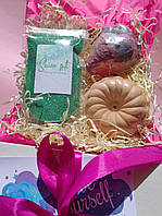 Подарочный набор бомбочек и шиммера для ванны, оригинальный подарок для девочки