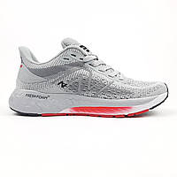 Кроссовки летние мужские New Balance Fresh Foam 880 текстильные серые с красным Вьетнам