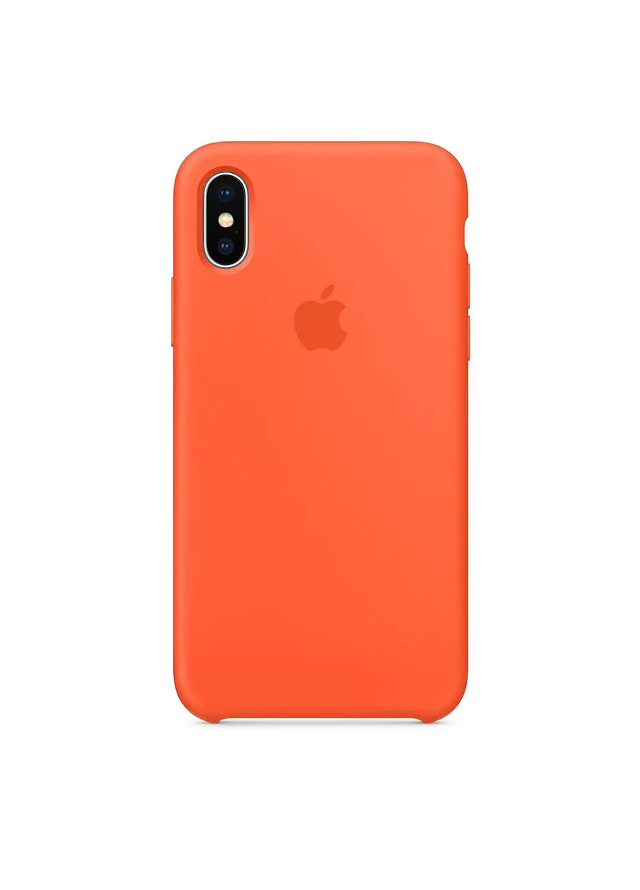 Силіконовий чохол для iPhone X/XS Orange, фото 1
