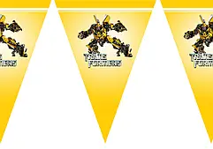 Гірлянда паперова "Трансформери" в уп (1 шт)