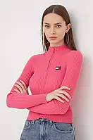 Urbanshop com ua Джемпер Tommy Jeans жіночий колір рожевий РОЗМІРИ ЗАПИТУЙТЕ