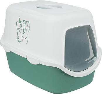 Туалет-бокс для кішок пластиковий Trixie Vico 40*40*56 см (зелений)
