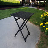 Кавовий Квадрат Високий Розкладний Стіл Для барів Ресторанів або Кафе Власне виробництво 60х60, фото 7