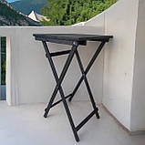 Кавовий Квадрат Високий Розкладний Стіл Для барів Ресторанів або Кафе Власне виробництво 60х60, фото 5