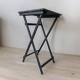 Кавовий Квадрат Високий Розкладний Стіл Для барів Ресторанів або Кафе Власне виробництво 60х60, фото 6