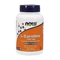 Жироспалювач Now Foods L-Carnitine 1000 mg 50 tabs (1086-2022-10-0417)