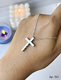 Срібне кольє з хрестиком, фото 3