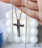 Срібне кольє з хрестиком, фото 5