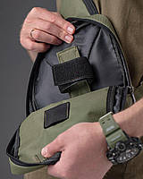 Мужская тактическая сумка разгрузочная (барсетка нагрудная) через плечо