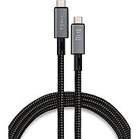 Дата кабель USB-C to USB-C 0.8m USB4 240W 40GBps 8K60Hz Nylon Vinga (VCPDCU4)(1698923025756)