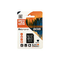 Карта памяти Mibrand 8GB mircroSD class 6 (MICDC6/8GB-A)(1671332490756)