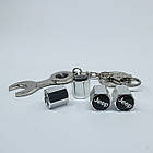 Захисні ковпачки на ніпеля Jeep + ключик-брелок у подарунок! Колір хром, фото 4