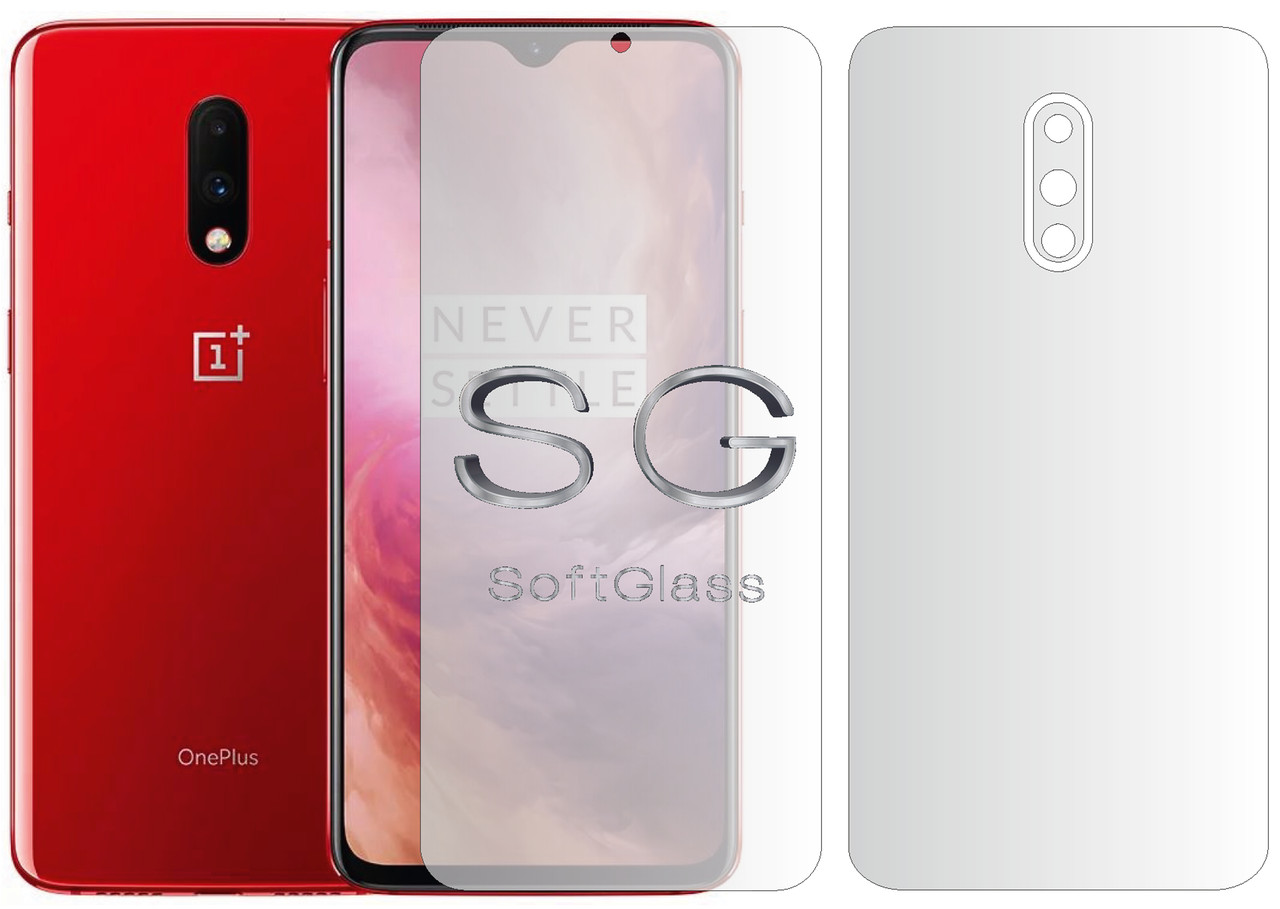 М'яке скло OnePlus 7 Комплект: Передня та Задня панелі поліуретанове SoftGlass