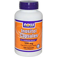 Инозитол NOW Foods Inositol 500 mg 100 Caps GI, код: 7518395