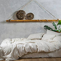 Постільна білизна Karlin Stripe Linen льон-бавовна Lotus Home Двоспальний євро комплект