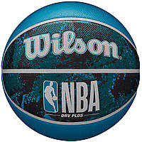 М'яч баскетбольний Wilson NBA DRV PLUS VIBE BSKT Black/Blue size 7