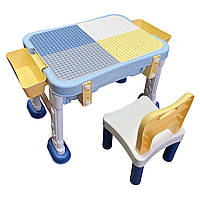 Детский стол Microlab Toys Конструктор Игровой Центр + 1 стул (GT-15)(1812456339756)