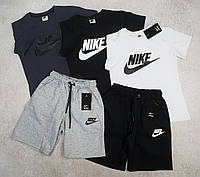 Літній спортивний костюм Найк для хлопчика на 10-14 років, футболка та шорти Nike для дітей