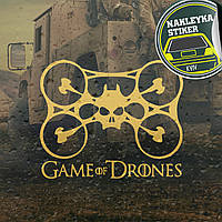 Наклейка ДРОН, DRON, ПИЛОТ ДРОНА на Авто, ЛЮБОЙ РАЗМЕР!