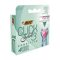 Сменные кассеты Bic Click 3 Soleil Sensitive 4 шт. (3086123644915)(1699071888756)