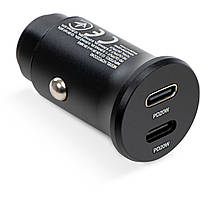 Зарядное устройство Vinga 40W PD 2xUSB-C (20W+20W) Car Charger (VCPCCCC40)(1698922804756)