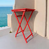 Кавовий Квадрат Високий Розкладний Стіл Для барів Ресторанів або Кафе Власне виробництво 60х60, фото 2