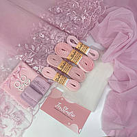 Набор "Даяна" розовый для пошива бюстгальтер на косточке +трусики