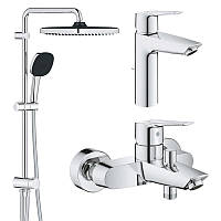 Набор смесителей для ванны Grohe QuickFix Start M-Size UA202305RM(14157513341754)