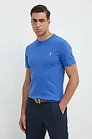 Urbanshop com ua Бавовняна футболка Polo Ralph Lauren чоловічий колір бірюзовий однотонний РОЗМІРИ ЗАПИТУЙТЕ