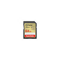 Карта памяти SanDisk 64GB SD class 10 UHS-I U3 V30 Extreme (SDSDXV2-064G-GNCIN)(1726623847756)