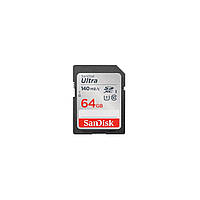 Карта памяти SanDisk 64GB SD class 10 UHS-I Extreme Ultra (SDSDUNB-064G-GN6IN)(1696262815756)